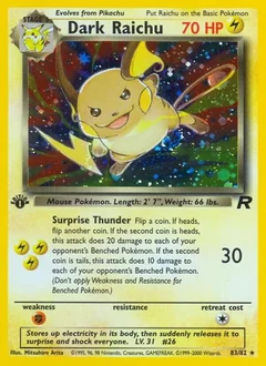 Dark Raichu (1st Edition)