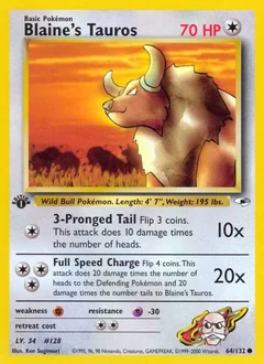 Blaine's Tauros (1st Edition)