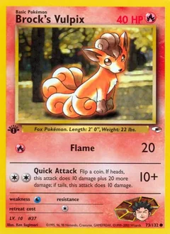 Brock's Vulpix (1st Edition)