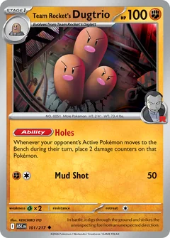 Team Rocket's Dugtrio
