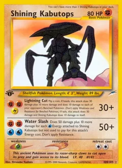 Shining Kabutops (1st Edition)