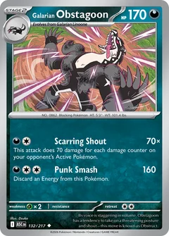 Galarian Obstagoon Energy 132