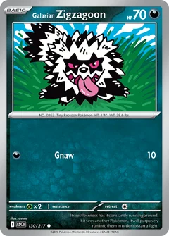 Galarian Zigzagoon Energy 130