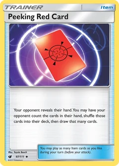 Peeking Red Card 97