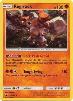 Regirock Cosmos Holo 53