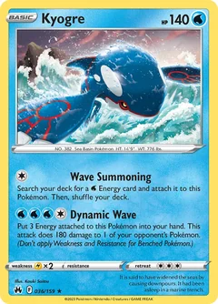 Kyogre Prize Pack 36