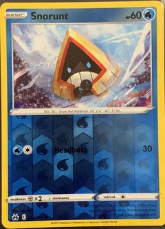 Snorunt Reverse Holo 34