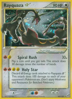 Rayquaza Gold Star 107