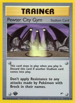Pewter City Gym 1St Edition 115