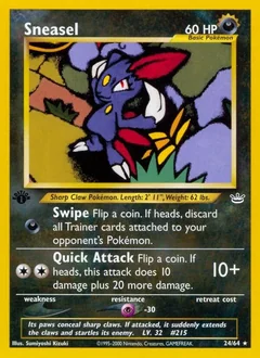 Sneasel 1St Edition 28