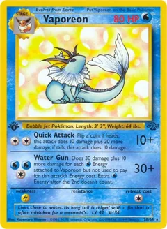 Vaporeon 1St Edition 28