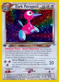 Dark Porygon2 1St Edition 8