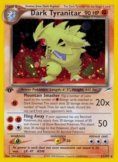 Dark Tyranitar 1St Edition 11