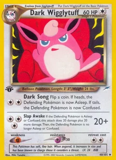 Dark Wigglytuff 1St Edition 40
