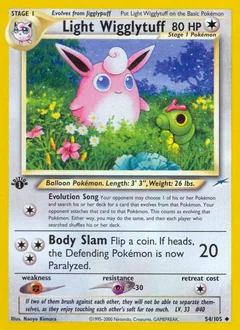 Light Wigglytuff 1St Edition 54