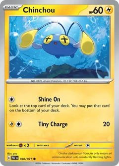 Chinchou Reverse Holo 20