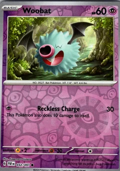 Woobat Reverse Holo 32