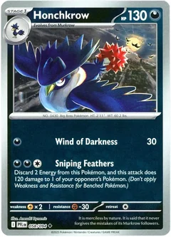 Honchkrow Reverse Holo 58