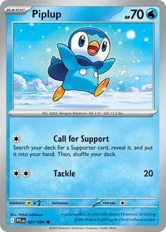 Piplup Reverse Holo 27