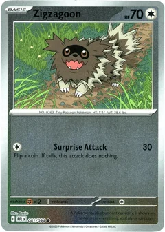 Zigzagoon Reverse Holo 81