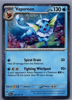 Vaporeon Cosmos Holo 22