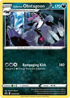 Galarian Obstagoon Swsh193
