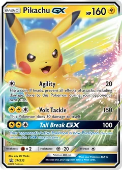 Pikachu Gx Jumbo Sm232