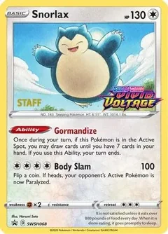 Snorlax Staff Swsh068