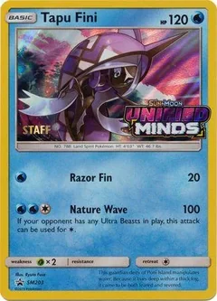 Tapu Fini Prerelease Staff Sm203