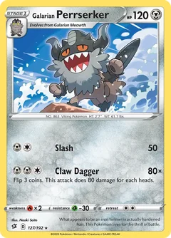 Galarian Perrserker Reverse Holo 127