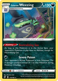 Galarian Weezing Prize Pack 113