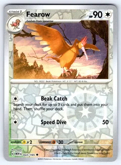 Fearow Reverse Holo 22