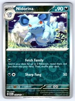Nidorina Reverse Holo 30