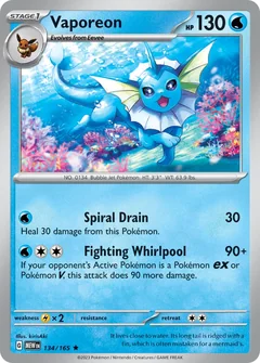 Vaporeon Holo 134