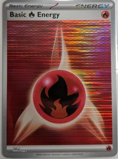 Basic Fire Energy Holo 18