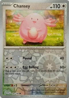 Chansey Reverse Holo 144