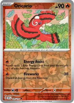 Oricorio Reverse Holo 26