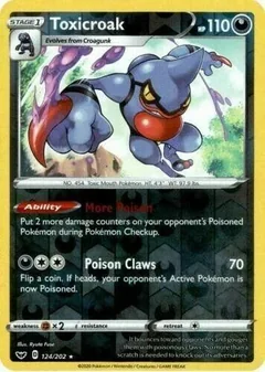 Toxicroak Reverse Holo 124