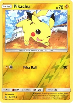 Pikachu Reverse Holo 54