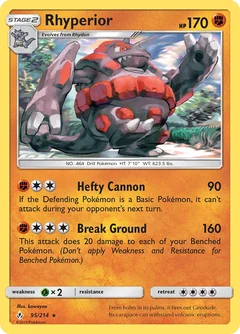 Rhyperior Reverse Holo 95