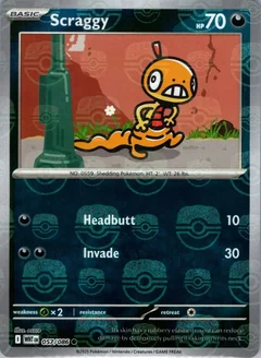 Scraggy Master Ball 57