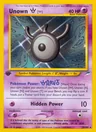 Unown [W] (1st Edition)