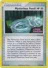 Mysterious Fossil Reverse Holo 92