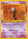 Unown L 1St Edition 86