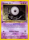 Unown U 1St Edition 51